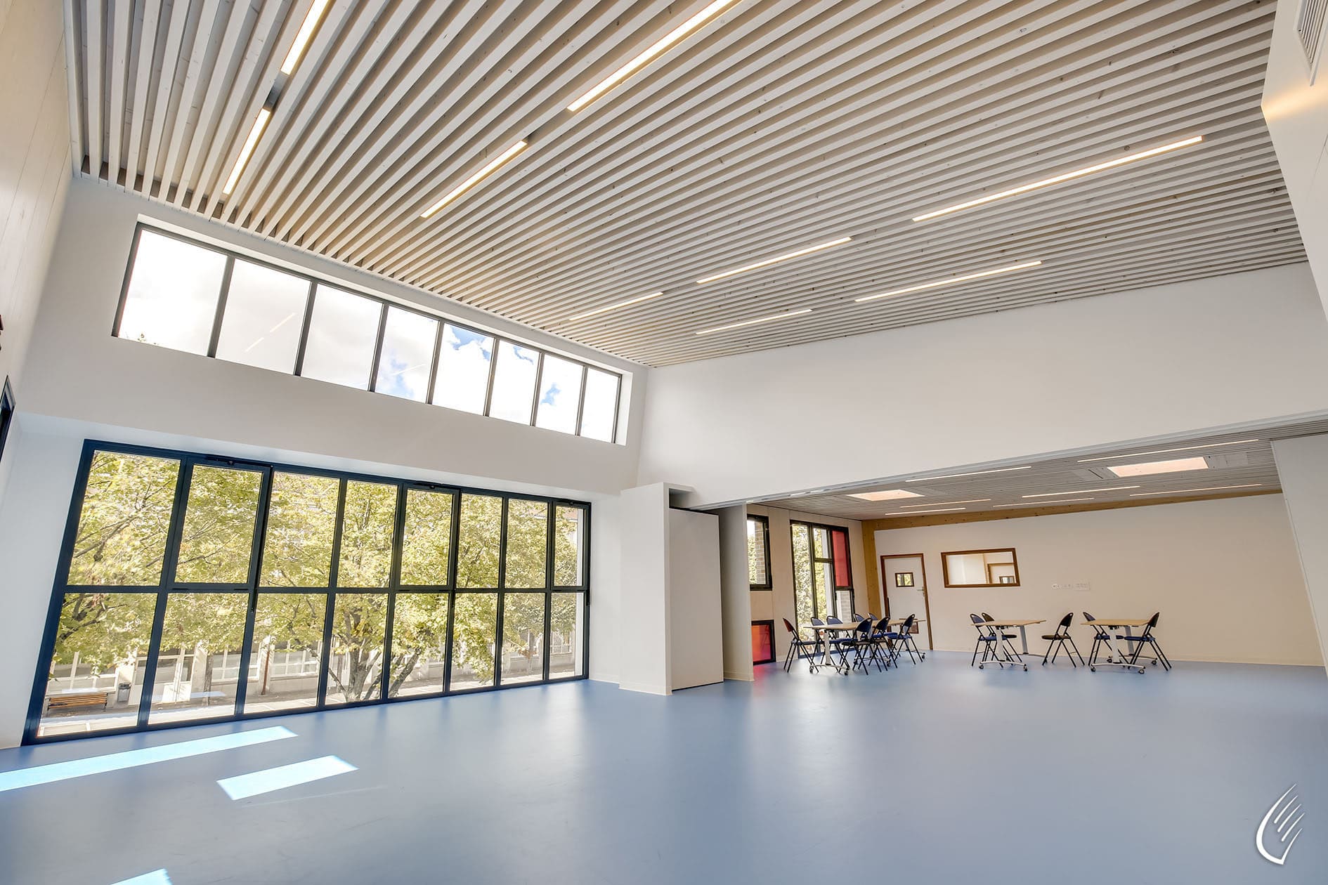 Interior & exterior lighting design for a leisure center