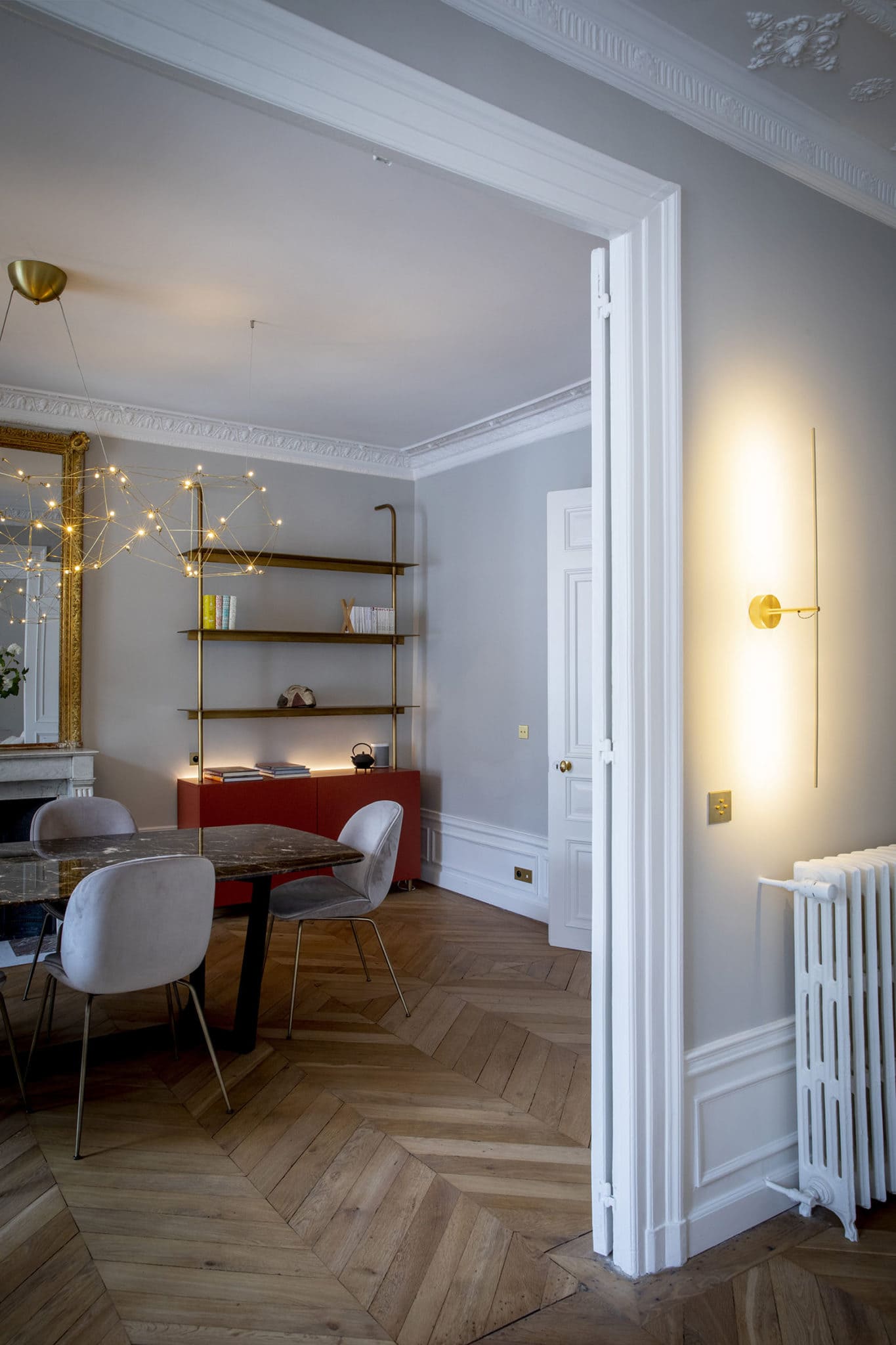 Lighting design for a chic Parisian apartment