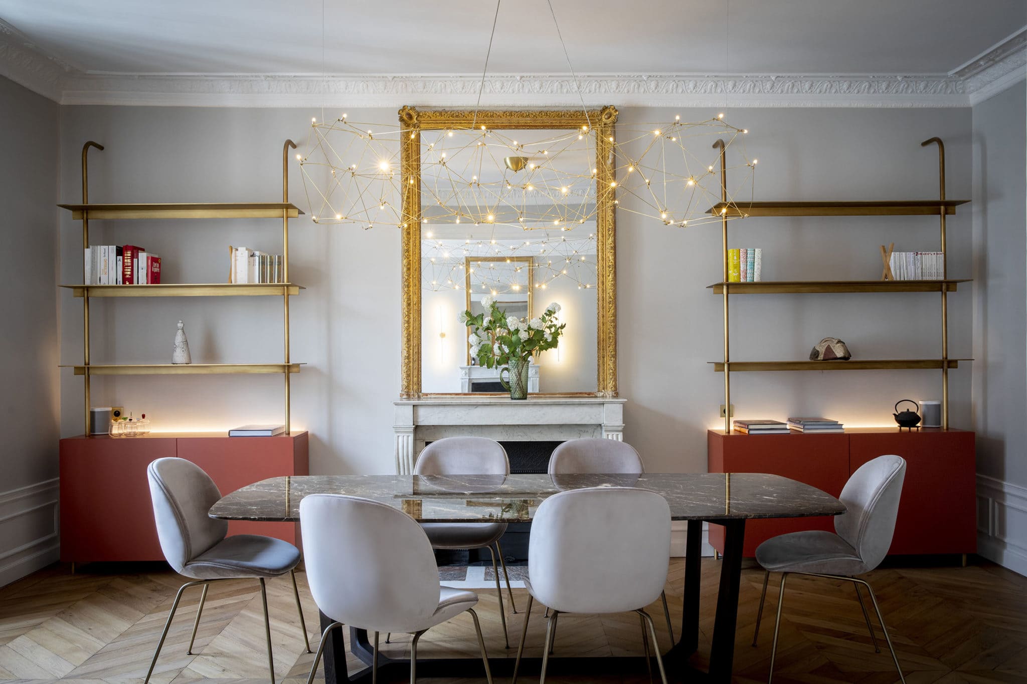Lighting design for a chic Parisian apartment